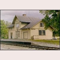 Söräng station omkring 1970. Bild från Järnvägsmuseet. Foto: Okänd. 
