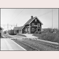 Stenkullen station omkring 1930. Bild från Järnvägsmuseet. Foto: Okänd. 