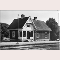 Garn station på en bild från 1930- eller 1940-talet. Bild från Järnvägsmuseet. Foto: Okänd. 