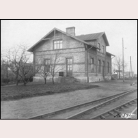 Höganäs Nedre station den 3 mars 1920. Foto: Okänd. 