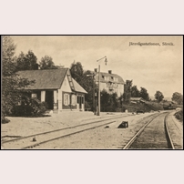 Sörvik station omkring 1914. Bild från Järnvägsmuseet. Foto: A. Ohrlander. 