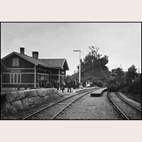 Erken station okänt år. Bild från Järnvägsmuseet. Foto: Okänd. 