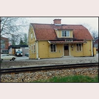 Bergby station omkring 1972. Bild från Järnvägsmuseet. Foto: Okänd. 