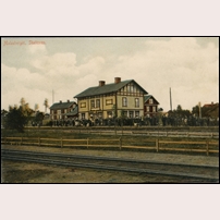 Malmberget station omkring 1910. Bild från Järnvägsmuseet. Foto: Okänd. 