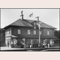 Eksund station omkring 1895. Bild från Järnvägsmuseet. Foto: Hilding Eek. 