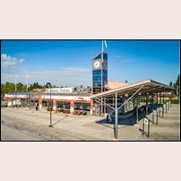 Arboga station, senaste versionen, bild okänt år på 2000-talet. Den kommer från Sturestadens Fastighets AB. Foto: Okänd. 