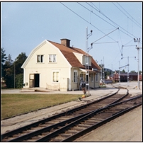 Njurunda station 1970-1972. Bild från Järnvägsmuseet. Foto: Okänd. 