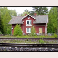Källeryd Saturday, 22 May 2021, på dagen 50 år efter att sista persontåget stannade här. Foto: Sven-Olof Strand. 