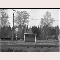 Kvarnagården håll- och lastplats 1963. Bild från Järnvägsmuseet. Foto: Sven Ove Lundberg. 