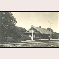 Dingelvik station omkring 1920. Vykort från Carl Nor...(?). Foto: Carl N. 