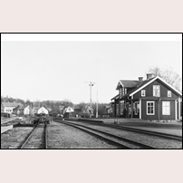 Älvsered station före 1920. Bild från Järnvägsmuseet. Foto: Werner Andersson. 