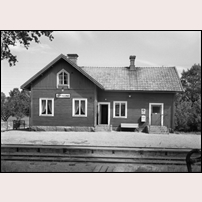 Gökalund station på 1950-talet. Bild från Järnvägsmuseet. Foto: Olof Sjöholm. 