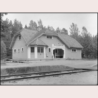 Badabruk station 1964. Bild från Järnvägsmuseet. Foto: Sven Ove Lundberg. 