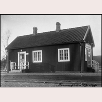 Hammargården station okänt år. Bild från Järnvägsmuseet. Foto: Okänd. 