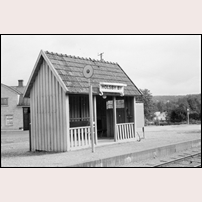 Holsby by hållplats Tuesday, 22 August 1961. Bild från Järnvägsmuseet. Foto: Okänd. 