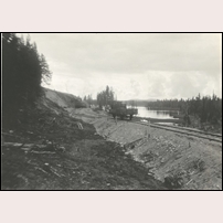 Avavikens grusgrop invid Avavikens station 1935. Bild från Järnvägsmuseet. Foto: Okänd. 