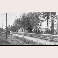 Vivsta hållplats, bild ur bokverket Sveriges Järnvägsstationer 1949. Foto: Okänd. 