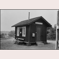 Nederede hållplats 1948. Bild från Järnvägsmuseet. Foto: Sven Ove Lundberg. 