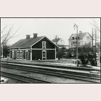 Bro station omkring 1915. Bild från Järnvägsmuseet. Foto: Okänd. 