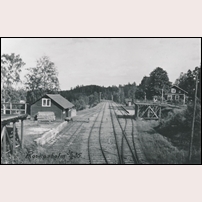 Rockesholm station den 30 juni 1935. Bild från Järnvägsmuseet. Foto: Okänd. 
