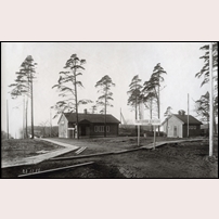 Tomteboda station Wednesday, 28 November 1917.  Foto: Axel Swinhufvud. 