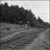 Billa hållplats på 1960-talet. Bild från Järnvägsmuseet. Foto: Sven Ove Lundberg. 