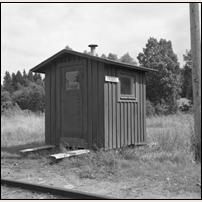 Fröböke hållplats 1966. Bild från Järnvägsmuseet. Foto: Sven Ove Lundberg. 