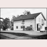 Jularbo station omkring 1951. Bild från Järnvägsmuseet. Foto: Okänd. 