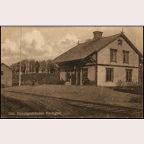 Dala Finnhyttan station på 1910-talet. Bild från Järnvägsmuseet. Foto: Okänd. 