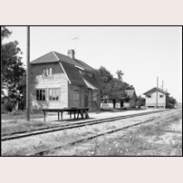 Ölands Gräsgård station på 1950-talet. Bild från Järnvägsmuseet. Foto: Olof Sjöholm. 