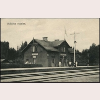 Hållsta station okänt år. Bild från Järnvägsmuseet. Foto: Okänd. 