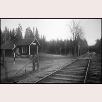 Romälven banvaktsstuga på 1920-talet, Bild från Järnvägsmuseet, Foto: Okänd. 