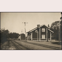 Syninge station okänt år. Okänt vykort, bild från Järnvägsmuseet. Foto: Okänd. 