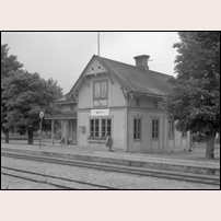 Buttle station på 1950-talet. Bild från Järnvägsmuseet. Foto: Olof Sjöholm. 