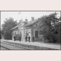 Nygård station 1900 - 1910. Bild från Järnvägsmuseet. Foto: Albert Larsson. 