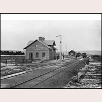 Stora Tuna station omkring 1900. Bild från Järnvägsmuseet. Foto: J. A. Liebsohn. 