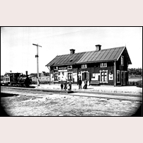 Täby station 1900. Bild från Järnvägsmuseet. Foto: Dagmar Eriksén. 