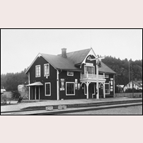 Ullared station på 1920-talet. Bild från Järnvägsmuseet. Foto: Werner Andersson. 