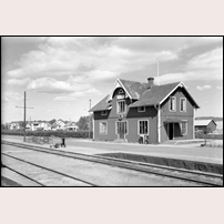 Ullared station 1947. Bild från Järnvägsmuseet. Foto: O. Lilljeqvist. 