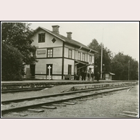 Ytterån station på 1920-talet. Bild från Järnvägsmuseet. Foto: Okänd. 