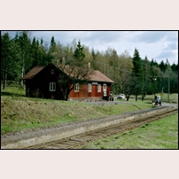Sjöändan station i maj 1969. Bild från Järnvägsmuseet, märkt "Örebro banregion SJ Regionskontoret". Foto: Okänd. 