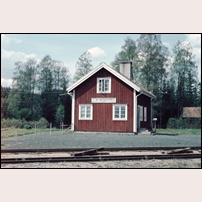 Silkesdamm station på 1950- eller 1960-talet. Bild från Järnvägsmuseet. Foto: Erik Sundström. 