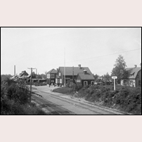 Äng station på 1920-talet. Bild från Järnvägsmuseet. Foto: K.A. Holmér. 