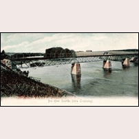 Bron över Svartån mellan Bränninge och Vreta Kloster, vykort från John Fröbergs Konstförlag 1902.  Foto: Okänd. 