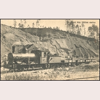Hållsta grusgrop omkring 1913. Bild från Järnvägsmuseet. Foto: Ivar Claesson. 