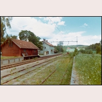 Landafors station omkring 1972. Bild från Järnvägsmuseet. Foto: Okänd. 