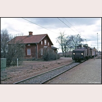 Vintrosa station den 25 april 1975.  Foto: Per Niklasson. 