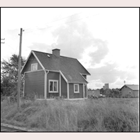 Skaraberg banvaktsstuga 1968. Bild från Järnvägsmuseet. Foto: Georg Svantesson. 