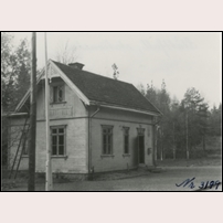 Slättfall håll- och lastplats okänt år. Bild från Järnvägsmuseet. Foto: Okänd. 
