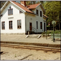 Sandreda station 1968 - 1969. Bild från Järnvägsmuseet. Foto: Okänd. 